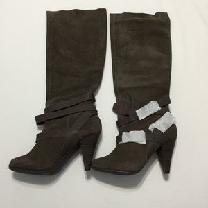 Naughty Monkey Taupe/Brown Boots - Size 7.5 - NEW